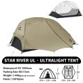 2-osobowy namiot Naturehike Star River 2 UL 15D - rozmiary